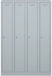 Bisley Primary Stahl Schlie&szlig;fach 1 T&uuml;r 4 abteile 900 x 500 x 1.800 mm Hellgrau