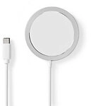 Nedis Ladeger&auml;t Smartphone Kabellos Silber 1284297