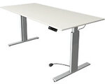 Kerkmann Move 3 Tube Sitz-Stehschreibtisch Rechteckig Wei&szlig; T-Fu&szlig; 1.800 (B) x...