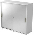 Hammerbacher Schiebet&uuml;renschrank Spanplatte 2 Fachb&ouml;den abschlie&szlig;bar 1.200 x 400 x