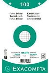 Exacompta Karteikarten 10603E 125 x 200 mm Wei&szlig; 12,7 x 20,3 x 2,5 cm 12 St&uuml;ck