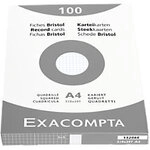 Exacompta Karteikarten 13206E DIN A4 Wei&szlig; 21,3 x 30 x 2,5 cm 10 St&uuml;ck 1184314