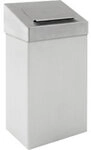 DutchDesign Papierkorb Edelstahl 18 L 27,7 (B) x 17 (T) x 50 (H) cm Silber...