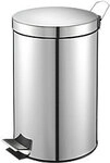 Vepa Bins Metall Treteimer 24,8 x 40 cm Silber 3940443