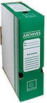 Exacompta Archivbox 261003H DIN A4 Pappkarton 35 (B) x 10 (T) x 25 (H) cm Gr&uuml;n 50