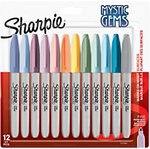 Sharpie Mystic Gems 2157681 Permanentmarker Fein Rundspitze - 3 mm Farbig sortiert 12