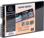 Exacompta Scrap-Addict Spiralfotoalbum Hardback Papier 22 x 32 x 3 cm Schwarz 1192036