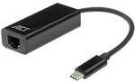 ACT Netzwerkadapter USB-C Gigabit AC7335 Schwarz 1225971
