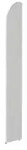 Kerkmann Dante Holz Abschlusswange 19 x 325 x 1.900 mm Wei&szlig; 6457311
