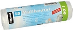 PAPSTAR M&uuml;lls&auml;cke 60 L Tragegriff Transparent HDPE (Hochdichtes Polyethylen)