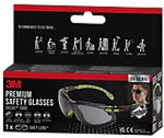 3M Schutzbrille Schwarz, Gr&uuml;n S1GG-1