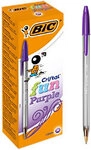 BIC Cristal Fun Kugelschreiber Lila Breit 0.6 mm 20 St&uuml;ck 8023094