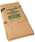 PAPSTAR M&uuml;lls&auml;cke 240 L Braun Papier 2 Rollen 1220042