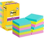 Post-it Super Sticky Notes Haftnotizen Quadratisch 76 x 76 mm Blanko Farbig...