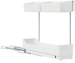 tesa K&uuml;chenseitenauszug Kunststoff, Metall Wei&szlig; 12,3 x 55 x 27 cm Set 17-tlg
