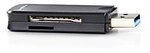 Nedis Kartenleseger&auml;t Schwarz MICROSD USB 3.2 GEN1 CRDRU3100BK 1279462
