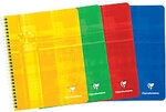 Clairefontaine Collegeblock DIN A5+ Kariert Spiralbindung Nicht gelocht 180...