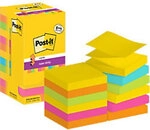 Post-it Super Sticky Z-Notes Haftnotizen R330-SSCARN-P8+4 76 x 76 mm 90 Blatt...