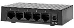 Nedis NSWH5P110BK Desktop-Switch 5 Anschl&uuml;sse 1290434