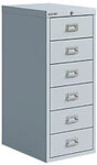 Bisley Metall Schubladenschrank 6 Schubladen 279 x 407 x 590 mm Grau 1279349