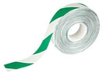 DURABLE Bodenmarkierungsband DURALINE Gr&uuml;n, Wei&szlig; 50 mm (B) x 30 m (L) PVC