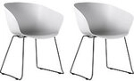 Bisley Stay Besucherstuhl Kunststoff Feste Armlehne Wei&szlig; STAY4P2PXS001 580 x 450 x