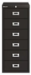 Bisley Metall Schubladenschrank 6 Schubladen 279 x 407 x 590 mm Schwarz 1279334