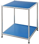 floordirekt Concept Epure Stahl Beistelltisch 400 x 400 x 460 mm Blau 1274074