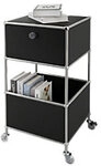 floordirekt Concept Epure Stahl Beistelltisch 400 x 400 x 690 mm Schwarz 1274073