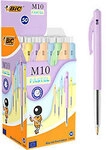 BIC Pastel M10 Einziehbar Kugelschreiber Blau 0.7 mm Mittel Kugelschreiber 50...