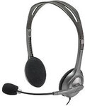 Logitech H111 Verkabelt Headset Kopfb&uuml;gel 3.5 mm Jack Mit Mikrofon Stereo Grau