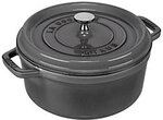 Staub La Cocotte 24cm rund Graphit-grau,Gusseisen 1124871