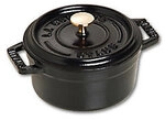 Staub Mini Cocotte 10cm rund schwarz, Gusseisen 1124887