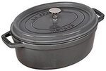 Staub La Cocotte 29cm oval Graphit-grau, Gusseisen 1124879