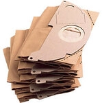 K&auml;rcher Papierfilterbeutel 2 lagig 6.904-322.0 Braun, f&uuml;r WD2 Staubsauger, 5 St&uuml;ck
