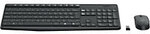 Logitech Tastatur-Maus-Set MK235 Kabellos QWERTZ DE 9036075