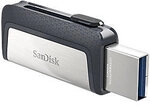 SanDisk USB 3.1 USB-Stick Ultra Dual 32 GB Schwarz, Silber 4736083