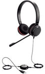Jabra Evolve Verkabelt Headset Kopfb&uuml;gel 3.5 mm Jack Noise Cancelling...