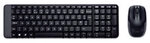 Logitech Tastatur-Maus-Set MK220 920-003161 Kabellos Schwarz QWERTY (US)
