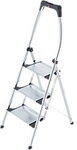 Hailo Klapptrittleiter Living Step Silber, Schwarz 3 Stufen 6906897