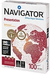 Navigator Presentation DIN A4 Druckerpapier 100 g/m&sup2; Matt Wei&szlig; 169 CIE 500 Blatt