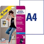 AVERY Zweckform Textilfolie MD1004 DIN A4 Wei&szlig; 8 Blatt &agrave; 1 Etikett 1143827