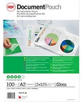 GBC Document Laminierfolien DIN A2 Gl&auml;nzend 125 Mikron (2 x 125) Transparent...