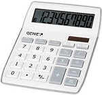Genie Tischrechner 840 S 10-stelliges Display Silber, Grau 1023772
