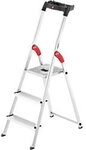 Hailo Stufenleiter L60 Standardline Silber 3 Stufen 43 x 70 x 125 cm 1012063