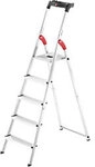 Hailo Stufenleiter L60 Standardline Silber 5 Stufen 48 x 101 x 168 cm 1012068