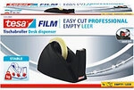 tesa Klebebandabroller tesafilm Easy Cut Professional Schwarz 25 mm (B) x 66 m (L)