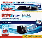 tesa Klebebandabroller-Set tesafilm Easy Cut Compact Schwarz 15 mm (B) x 33 m (L)