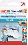 tesa Klebestreifen Powerstrips Small Wei&szlig; 35 mm (B) x 0,035 m (L) Synthesekautschuk