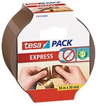 tesa Verpackungsklebeband Leise abrollbar tesapack Express Braun 50 mm (B) x 50 m (L)